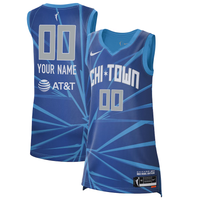 Men's Chicago Sky Blue 2021 Rebel Edition Victory Custom Jersey