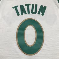 Men's Boston Celtics Jayson Tatum #0 White 2023/24 Swingman Jersey1 - City Edition