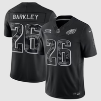 Men's Philadelphia Eagles Saquon Barkley #26 Black 2026 Salute to Service Stitched Limited Jersey