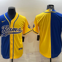 Men's Los Angeles Rams Blue/Yellow Blank Jersey1