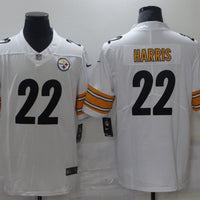 Men's Pittsburgh Steelers Najee Harris #22 White Game Jersey1