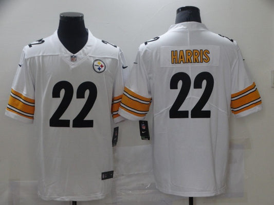 Men's Pittsburgh Steelers Najee Harris #22 White Game Jersey1