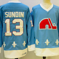 Men's Colorado Avalanche Mats Sundin #13 Blue Player Game Jersey1