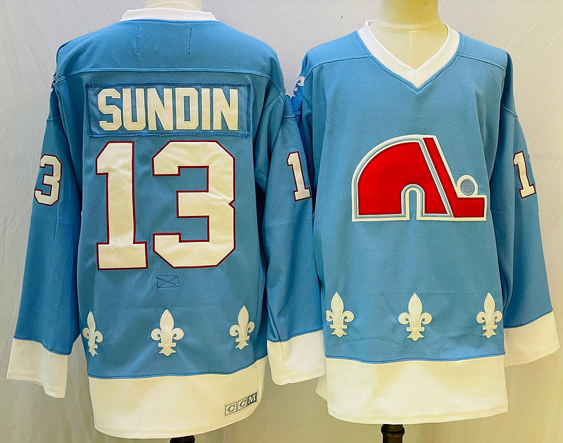 Men's Colorado Avalanche Mats Sundin #13 Blue Player Game Jersey1