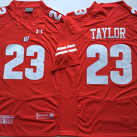 Men's Wisconsin Badgers Jonathan Taylor #23 Red Player Game Jersey
