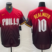Men's Philadelphia Phillies J.T. Realmuto #10 Red 2024 City Connect Limited Player Jersey1
