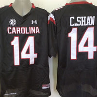Men's South Carolina Gamecock Connor Shaw #14 Black Player Game Jersey