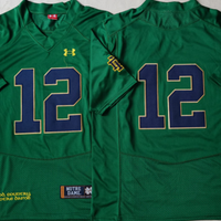Men's Notre Dame Fighting Irish Ricky Watters #12 Green Player Game Jersey