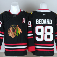 Men's Chicago Blackhawks Connor Bedard #98 Black Premium Jersey