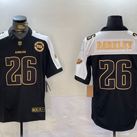 Men's Philadelphia Eagles Saquon Barkley #26 Black Team Player Jersey1