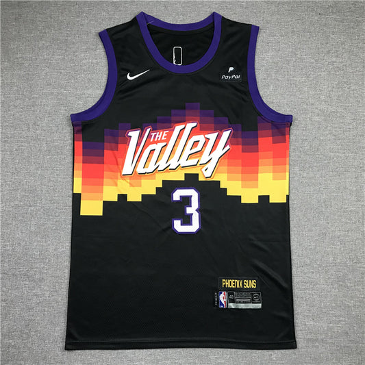 Men's Phoenix Suns Chris Paul #3 Black 2020/21 Swingman Jersey1