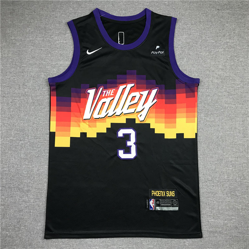 Men's Phoenix Suns Chris Paul #3 Black 2020/21 Swingman Jersey1