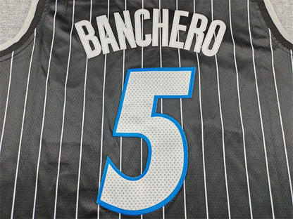 Men's Orlando Magic Paolo Banchero #5 Black Swingman Jersey - Statement Edition