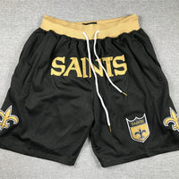Men's New Orleans Saints Black Pocket Shorts1