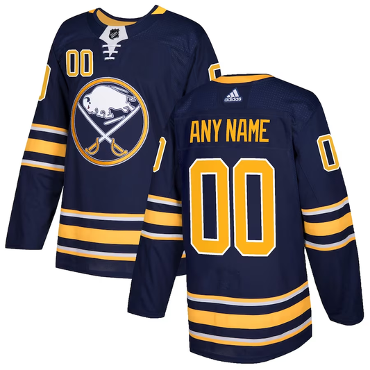 Men's Buffalo Sabres Navy Authentic Custom Jersey1