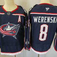 Men's Columbus Blue Jackets Zach Werenski #8 Fanatics Navy Player Jersey