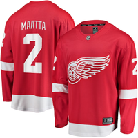 Men's Detroit Red Wings Olli Maatta #2 Red Home Breakaway Player Jersey1