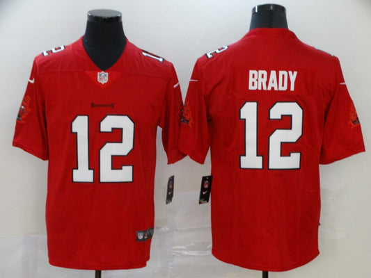 Men's Tampa Bay Buccaneers Tom Brady #12 Red Game Player Jersey1