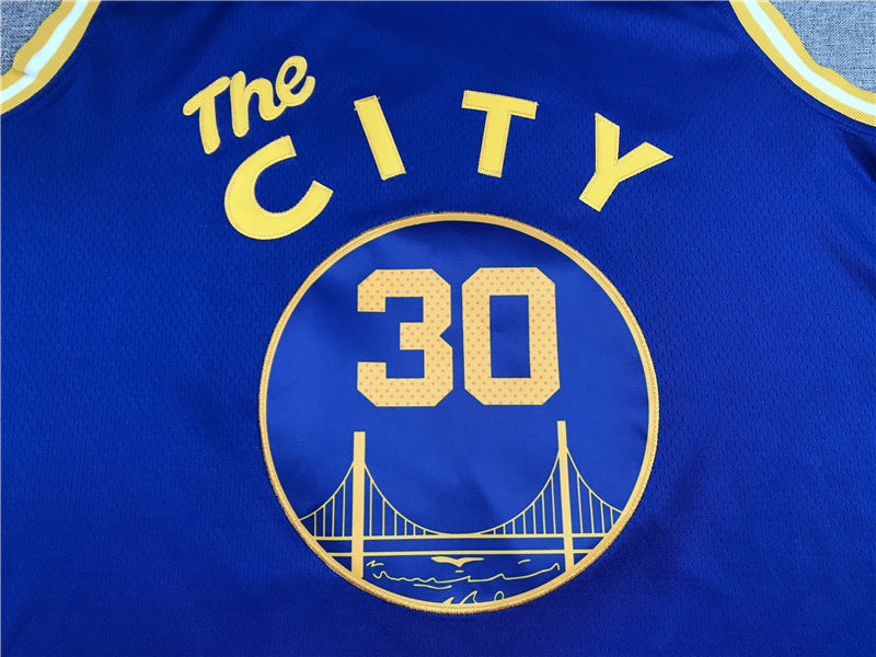 Men's Golden State Warriors Stephen Curry Blue 2020/21 Jersey1 - Classic Edition