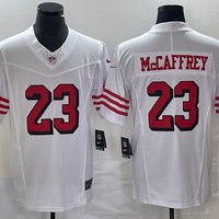 Men's San Francisco 49ers Christian McCaffrey #23 White Game Jersey1