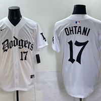 Men's Los Angeles Dodgers Shohei Ohtani #17 White Alternate Game Jersey