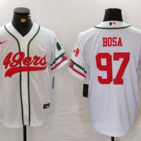 Men's San Francisco 49ers Nick Bosa #97 White Player Jersey1