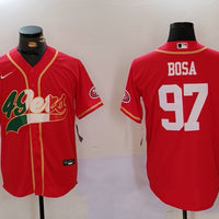 Men's San Francisco 49ers Nick Bosa #97 Scarlet Game Jersey1