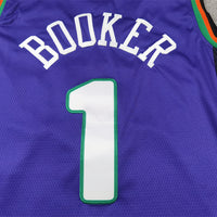 Men's Phoenix Suns Devin Booker #1 Purple 2024/25 Swingman Player Jersey1 - City Edition