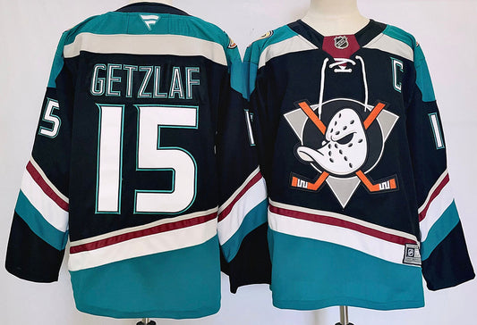 Men's Anaheim Ducks Ryan Getzlaf #15 Fanatics Black Player Jersey