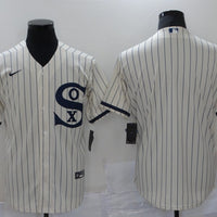 Men's Chicago White Sox Cream Replica Blank Jersey1
