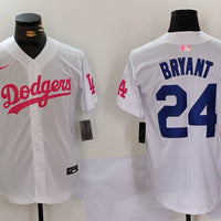 Men's Los Angeles Dodgers Kris Bryant #24 White Limited Player Jersey1