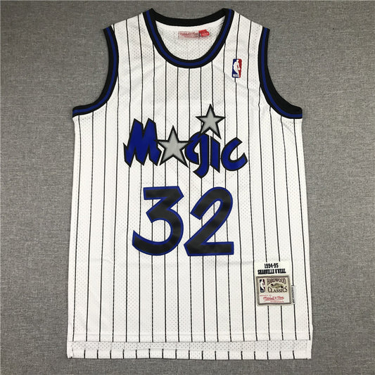 Men's Orlando Magic Shaquille O'Neal White Classics 1994-95 Swingman Jersey1