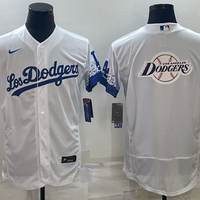 Men's Los Angeles Dodgers White Replica Baseball Jersey1