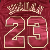 Men's Chicago Bulls Michael Jordan Red 1997-98 Hardwood Classics Swingman Jersey1