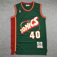 Shawn Kemp #40 Seattle SuperSonics Green Throwback Swingman Jersey - JerseysFreak