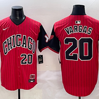 Men's Chicago White Sox Miguel Vargas #20 Red 2025 City Connect Limited Retired Player Jersey