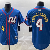 Men's National League Pete Crow-Armstrong #4 Blue 2025 All-Star Edition Limited Player Jersey