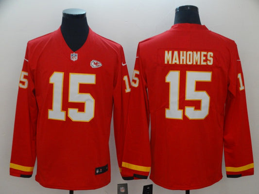Men's Kansas City Chiefs Patrick Mahomes Red Alternate Game Jersey1