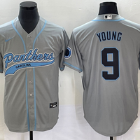 Men's Carolina Panthers Bryce Young #9 Gray Game Jersey1 Joint Edition