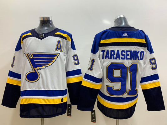 Men's St. Louis Blues Vladmir Tarasenko #91 White Breakaway Player Jersey1