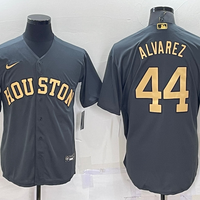 Men's Houston Astros Yordan Alvarez #44 Gray Replica Baseball Jersey1