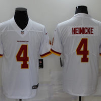 Men's Washington Commanders Taylor Heinicke #4 White Game Jersey1