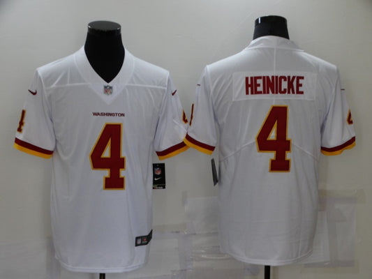 Men's Washington Commanders Taylor Heinicke #4 White Game Jersey1