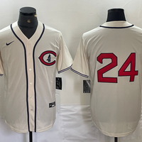 Men's Chicago Cubs Cody Bellinger #24 Cream Replica Player Jersey1