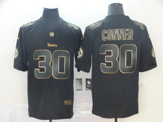 Men's Pittsburgh Steelers #30 James Conner Black Game Jersey1