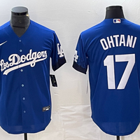 Men's Los Angeles Dodgers Shohei Ohtani #17 Blue Game Player Jersey1
