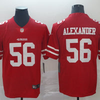 Men's San Francisco 49ers Kwon Alexander #56 Red Game Jersey1