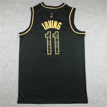 Men's Brooklyn Nets Kyrie Irving #11 NBA Black Swingman Player Jersey1
