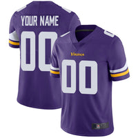 Custom1 Minnesota Vikings Home Purple Vapor Untouchable Limited Jersey1 Stitched Jerseys American Football Jerseys