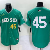 Men's Boston Red Sox Pedro Martinez #45 Green 2025 City Connect Limited Player Jersey